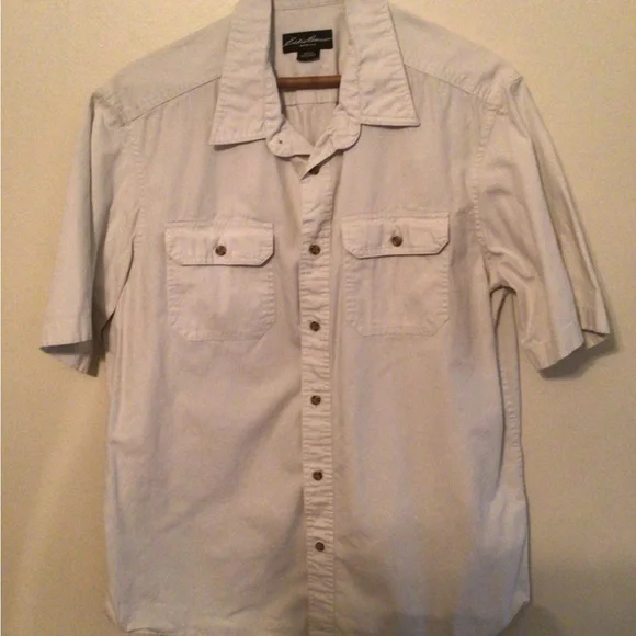Eddie Bauer Classic Fit S/S Button Down Large - Picture 4 of 4